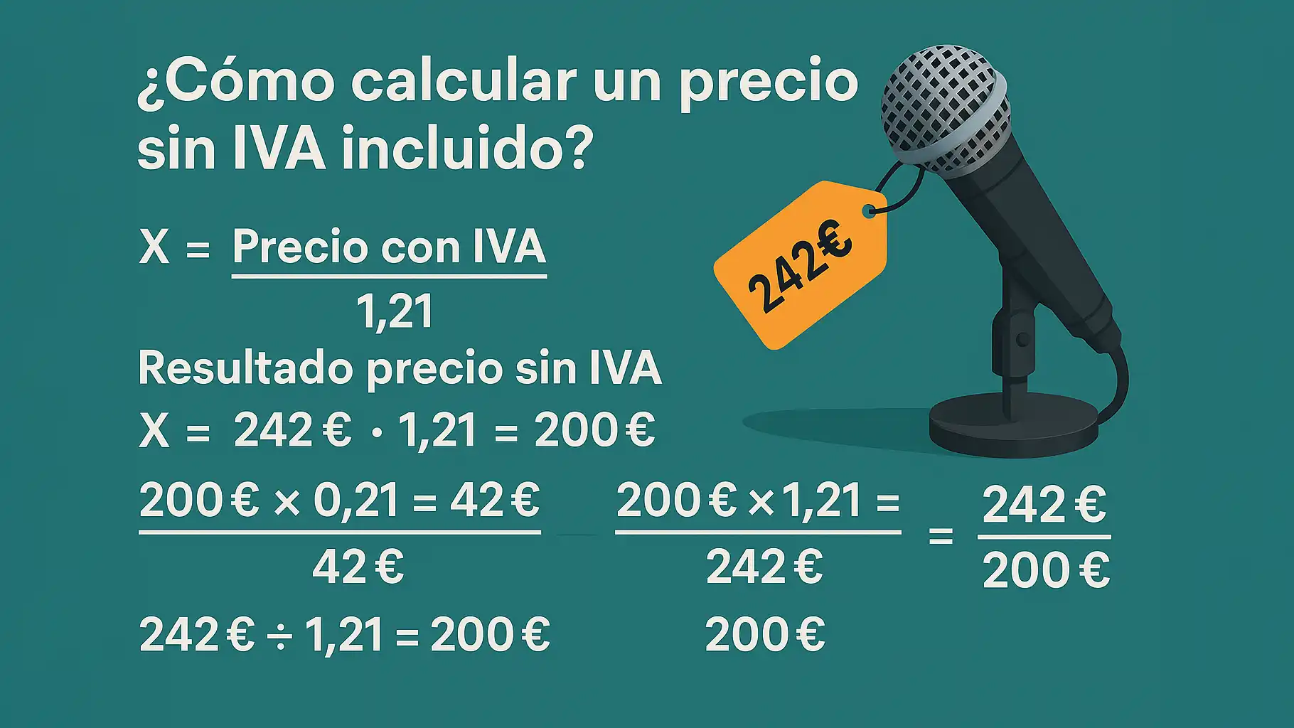 ¿Cómo calcular un precio sin ISV incluido?